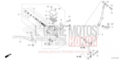 FRONT BRAKE MASTER CYLINDER CBF125MM de 2021